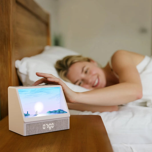 AuraTime™ Sunrise Air – Sunrise Wake-Up Light & Sleep Sound Machine