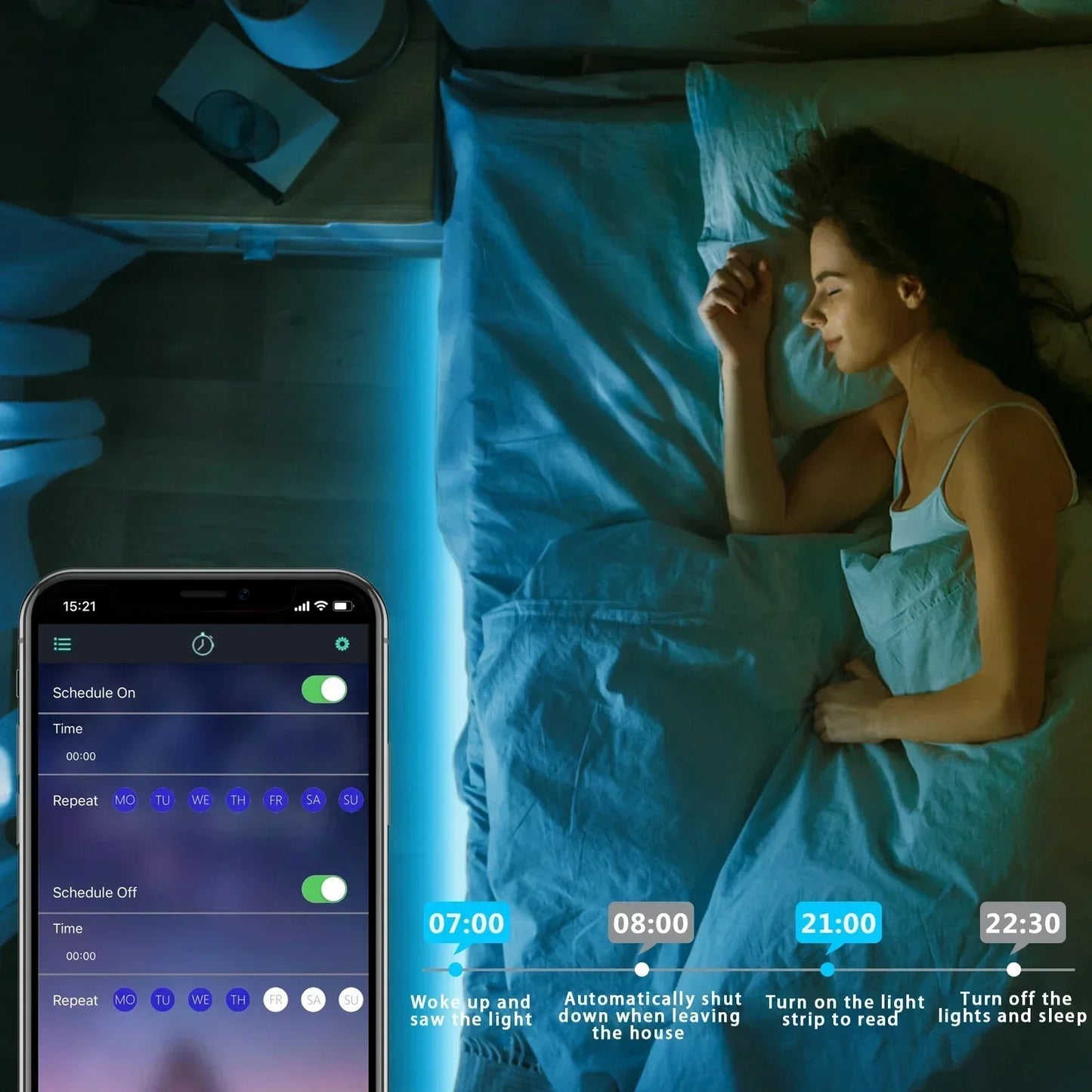 GlowFlex – RGB LED Strip with Music Sync