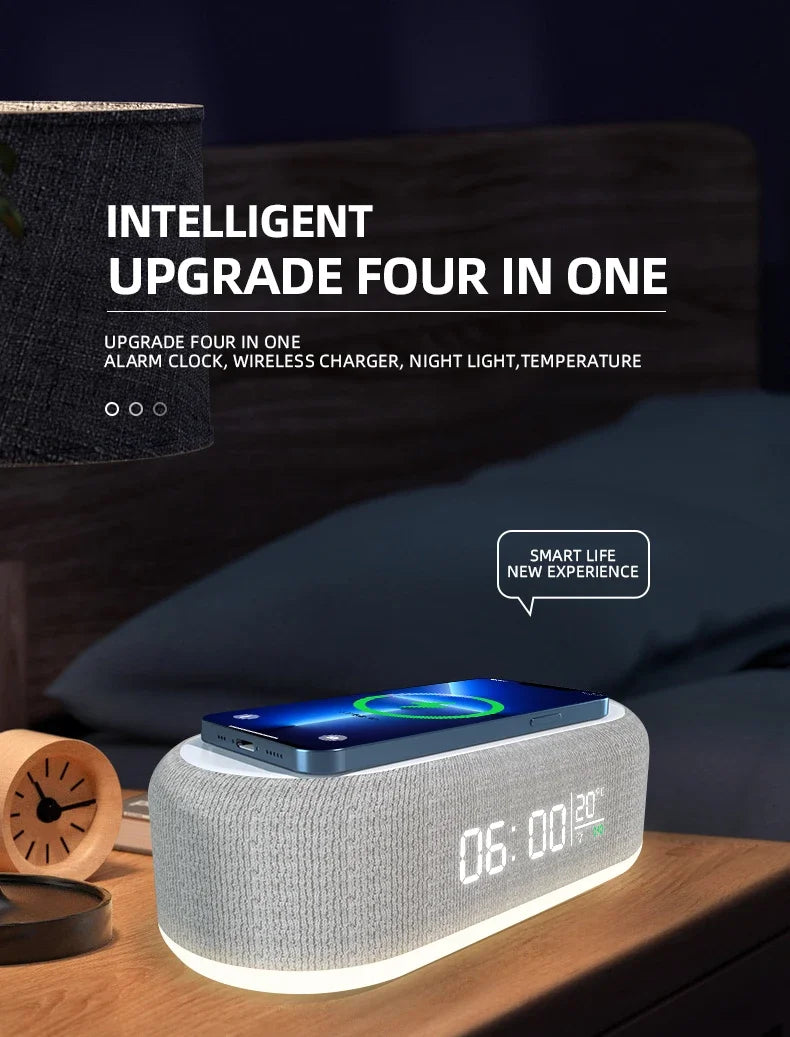 AuraTime™ Charge – Wireless Charging Alarm Clock
