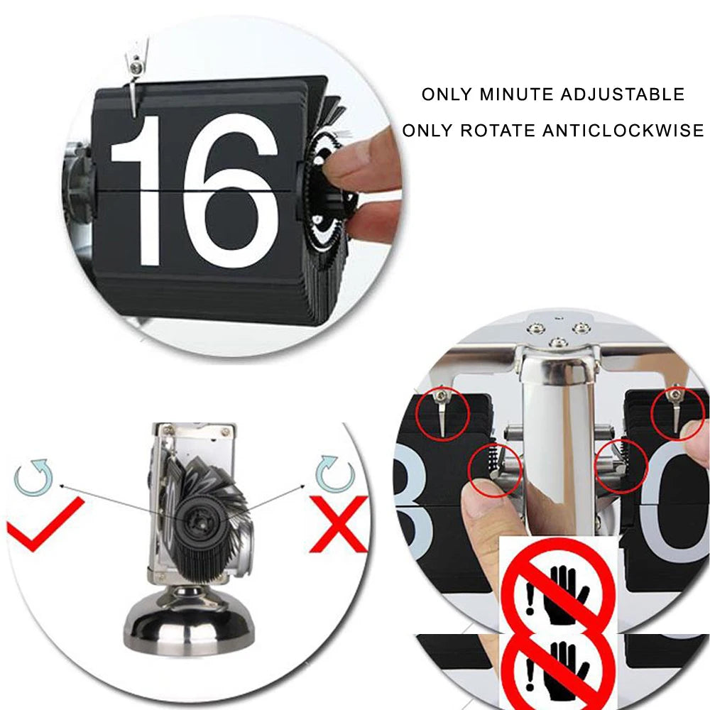 AuraTime™ Flip | Modern Mechanical Flip Desk Clock