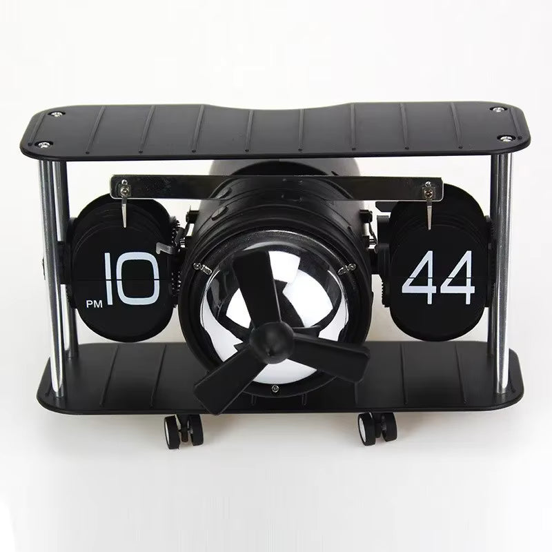 AuraTime™ AeroFlip – Aviation Mechanical Flip Desk Clock