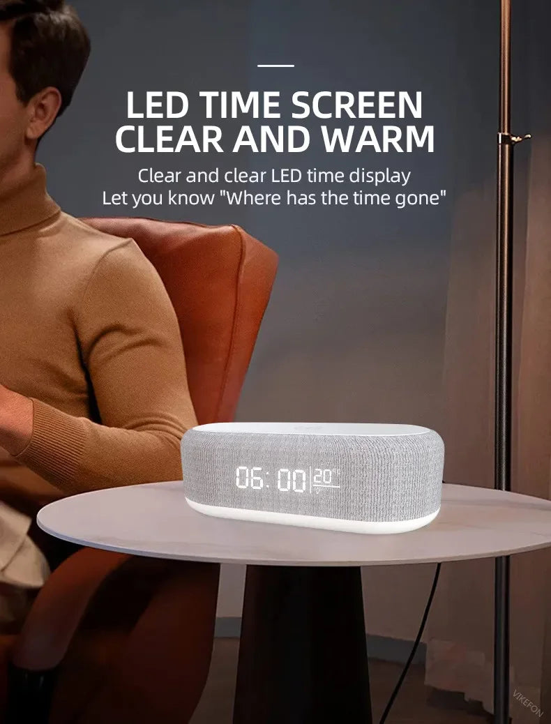 AuraTime™ Charge – Wireless Charging Alarm Clock