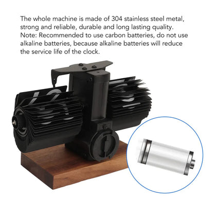 AuraTime™ Flip | Modern Mechanical Flip Desk Clock