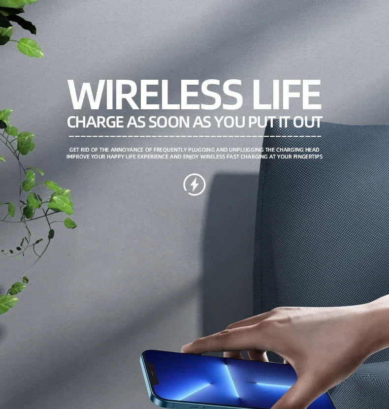 AuraTime™ Charge – Wireless Charging Alarm Clock