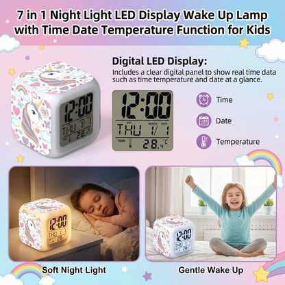 AuraTime™ Dream | Kids Alarm Clock with Night Light