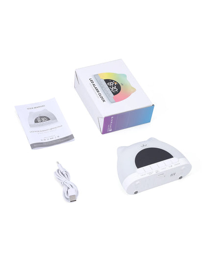AuraTime™ Buddy | Kids Sleep Trainer Alarm Clock & Night Light