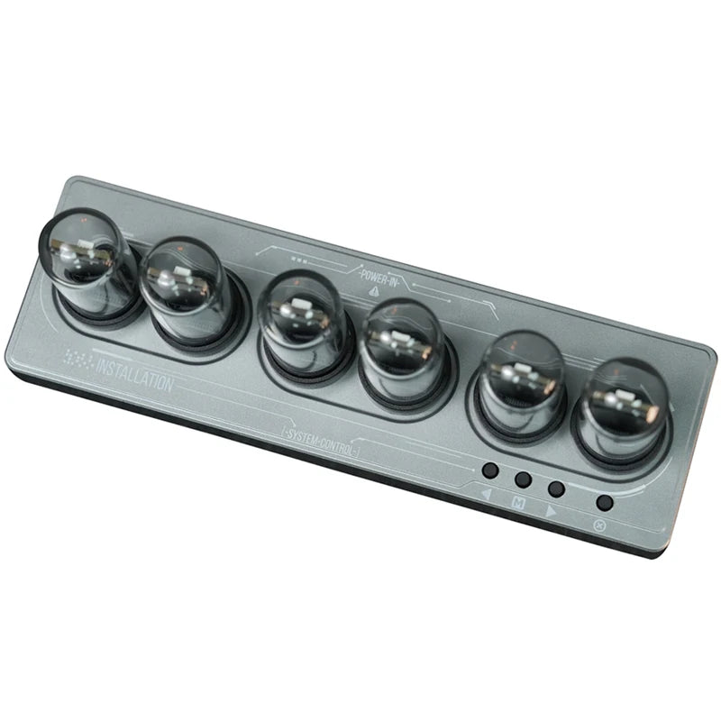 AuraTime™ NeoTube | Retro Nixie Style LED Desk Clock
