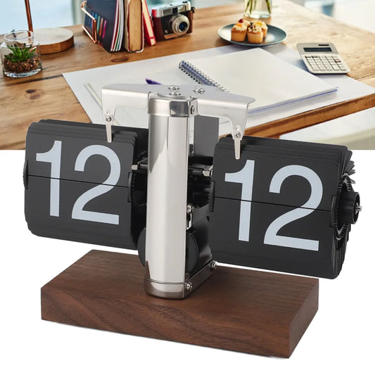 AuraTime™ Flip | Modern Mechanical Flip Desk Clock
