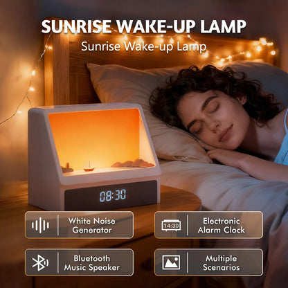 AuraTime™ Sunrise Air – Sunrise Wake-Up Light & Sleep Sound Machine