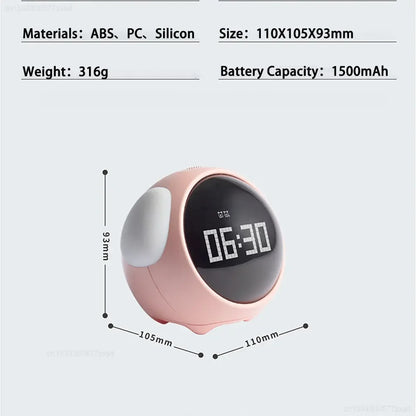 AuraTime™ Pixel – Smart Emoji Alarm Clock with Night Light