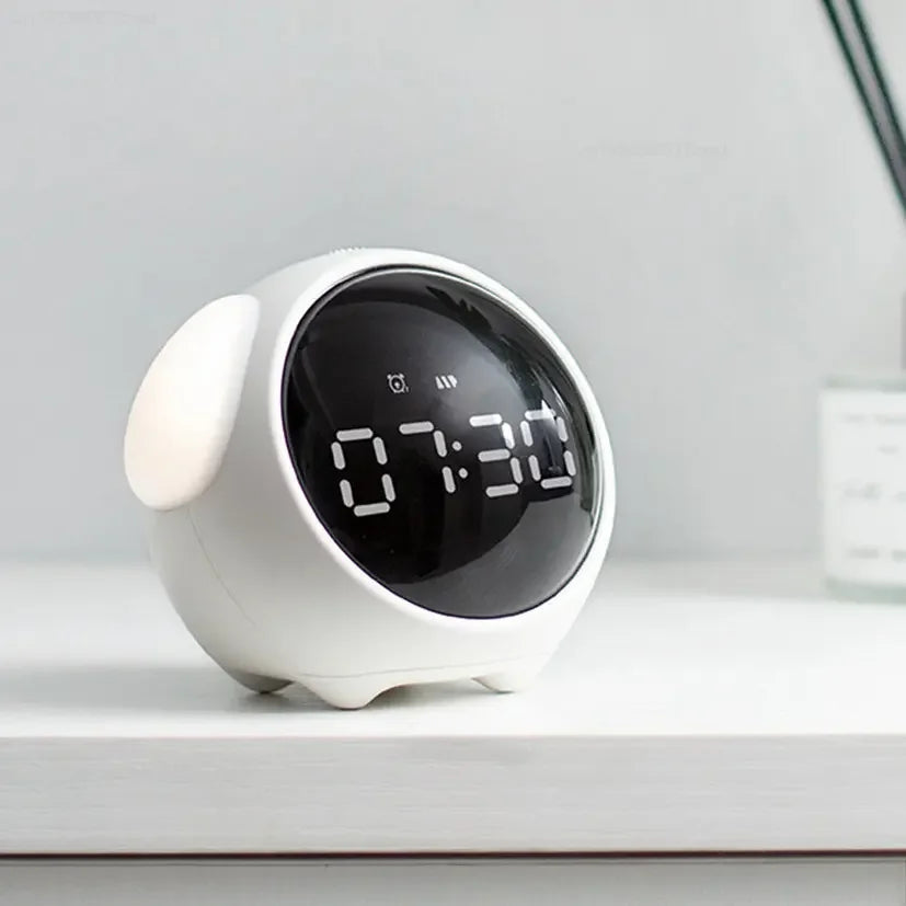 AuraTime™ Pixel – Smart Emoji Alarm Clock with Night Light