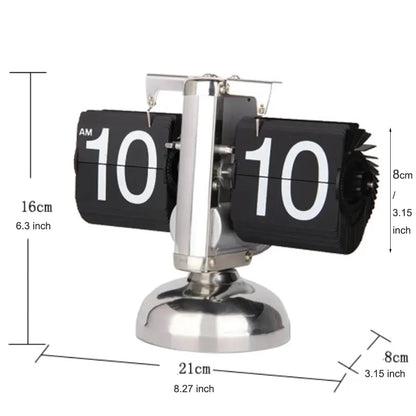 AuraTime™ Flip | Modern Mechanical Flip Desk Clock