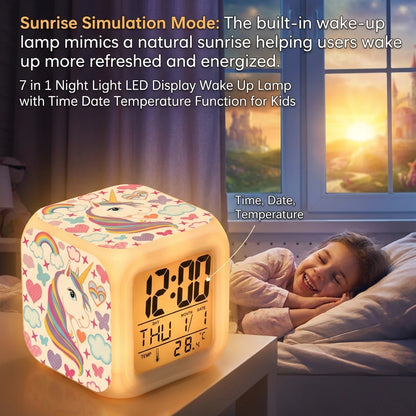 AuraTime™ Dream | Kids Alarm Clock with Night Light
