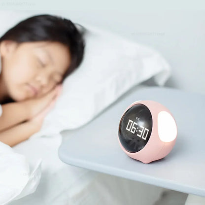 AuraTime™ Pixel – Smart Emoji Alarm Clock with Night Light