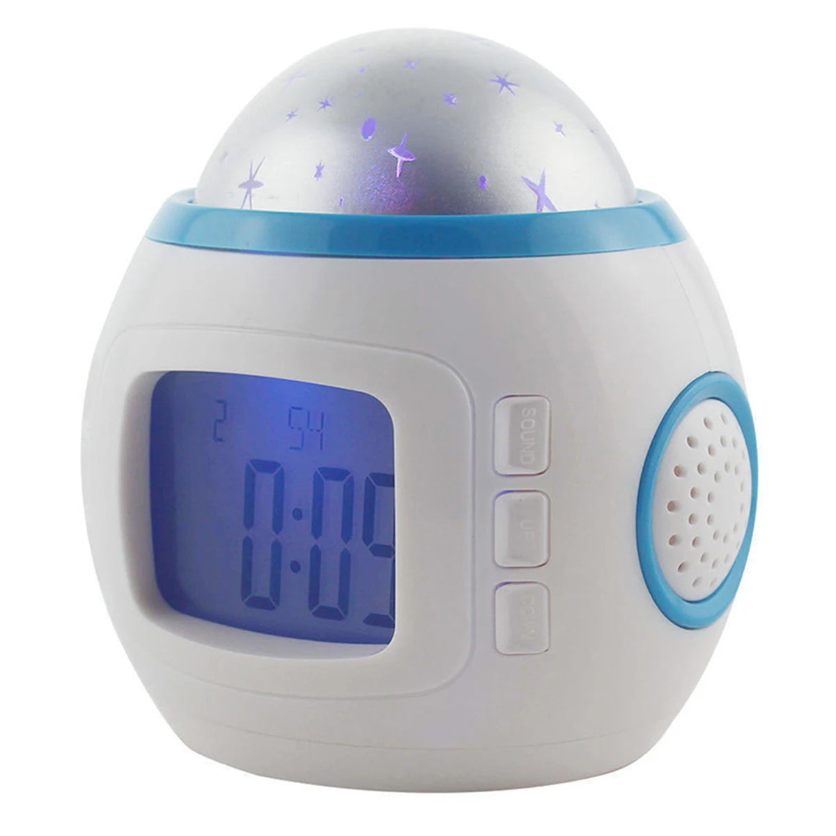 AuraTime™ Galaxy | Star Projector Alarm Clock & Night Light
