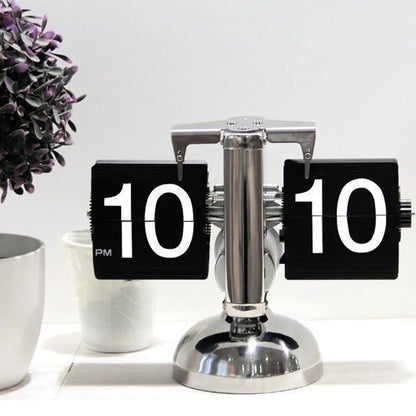 AuraTime™ Flip | Modern Mechanical Flip Desk Clock