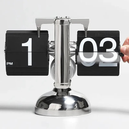 AuraTime™ Flip | Modern Mechanical Flip Desk Clock