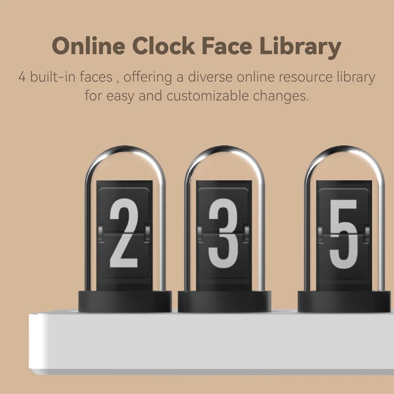 AuraTime™ NeoTube | Retro Nixie Style LED Desk Clock