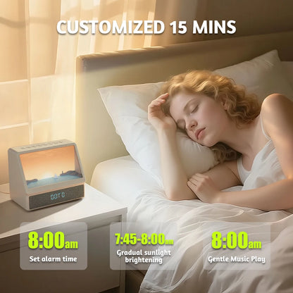 AuraTime™ Sunrise Air – Sunrise Wake-Up Light & Sleep Sound Machine
