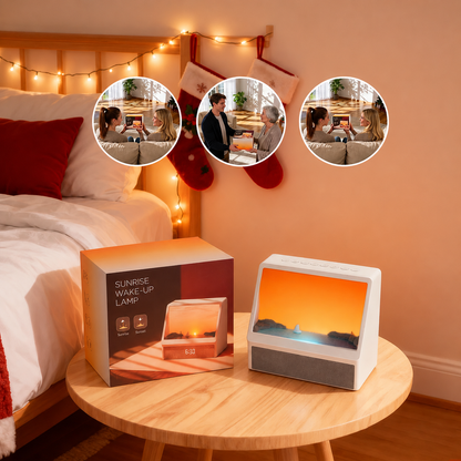AuraTime™ Sunrise Air – Sunrise Wake-Up Light & Sleep Sound Machine