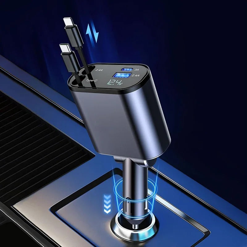 ChargeX – Retractable USB-C Car Adapter