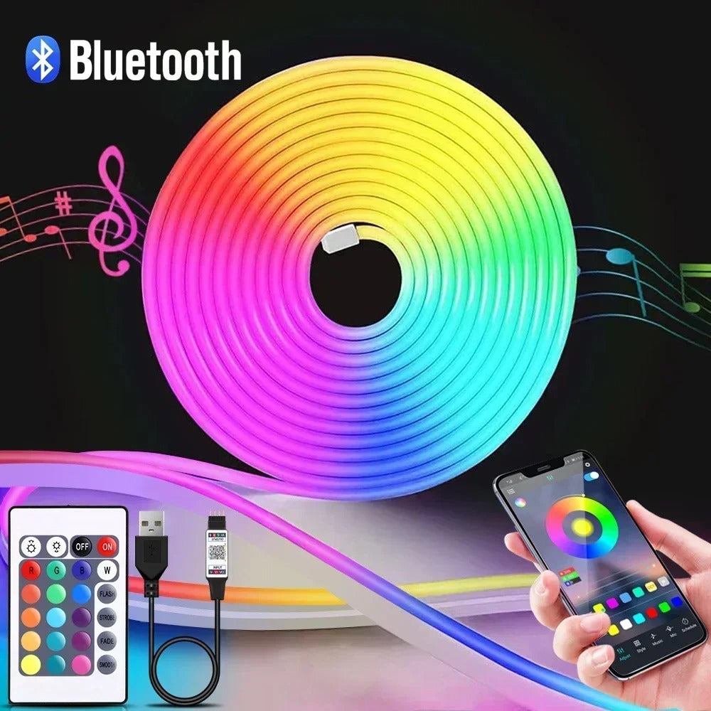 GlowFlex – RGB LED Strip with Music Sync