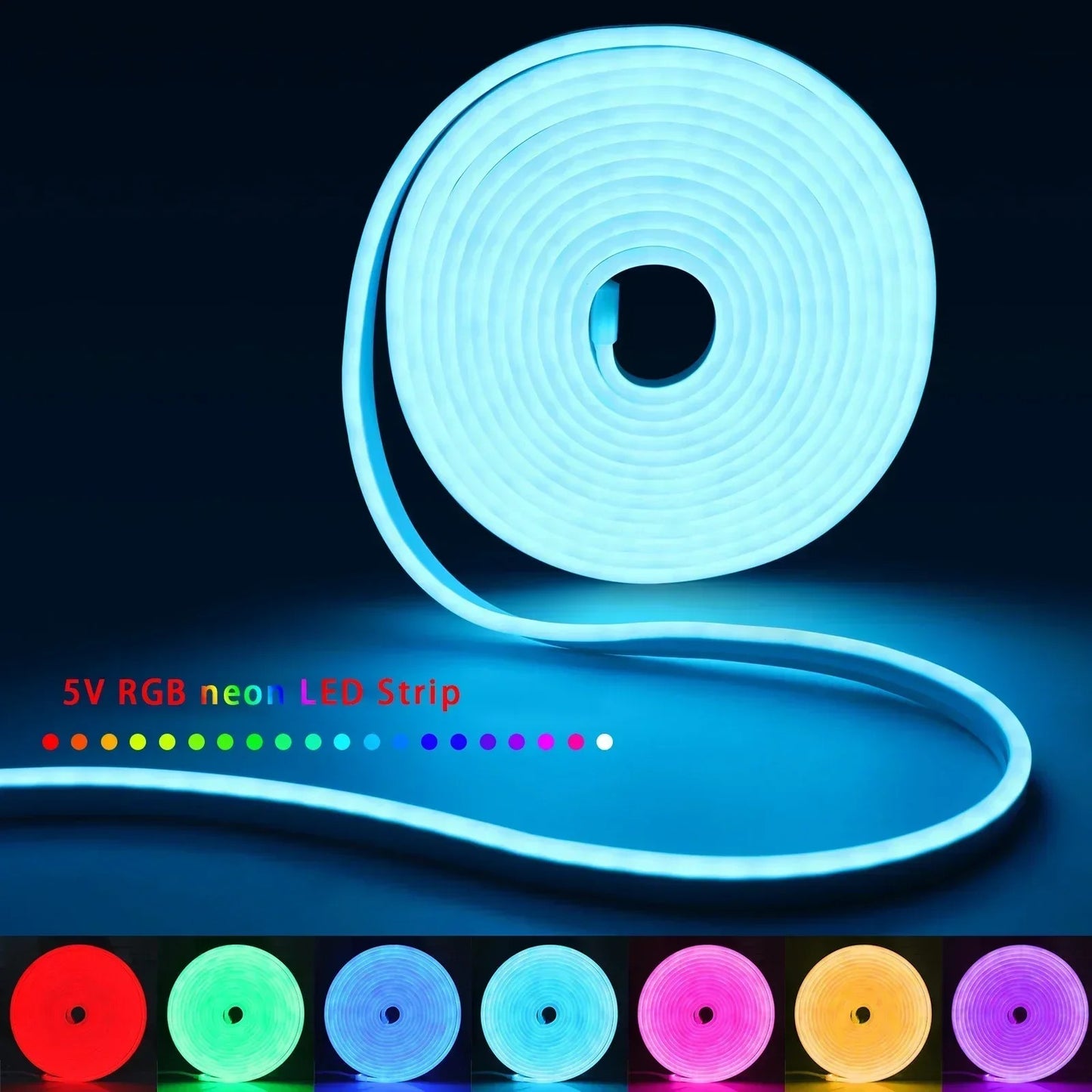 GlowFlex – RGB LED Strip with Music Sync