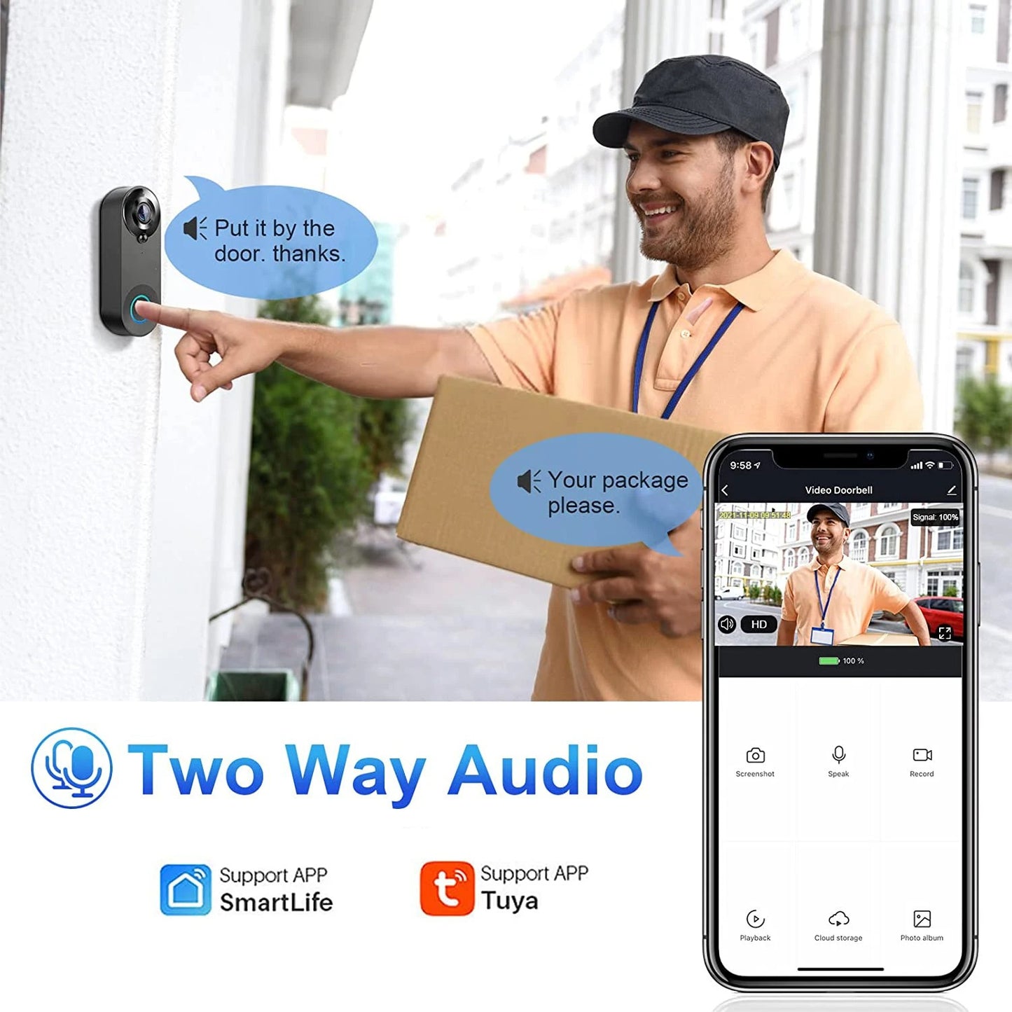 IQDoor – HD Wireless Video Doorbell System